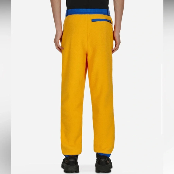 The North Face Black Series Color Block Fleece Sweatpants Orange Blue Youth - Picture 2 of 5